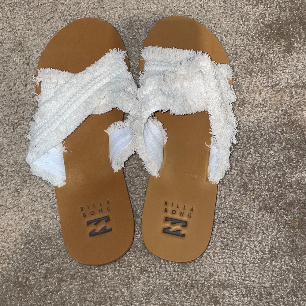 Billabong Mackenzie Womens Sandals Ivory Size 8 NWOT Reposh